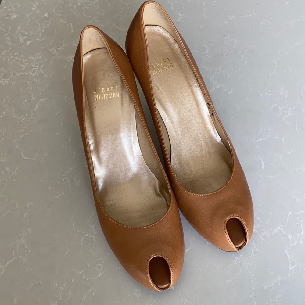 Stuart Weitzman peep toe heels